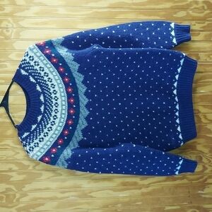 Vintage Illustrations Sweater Hand Knit